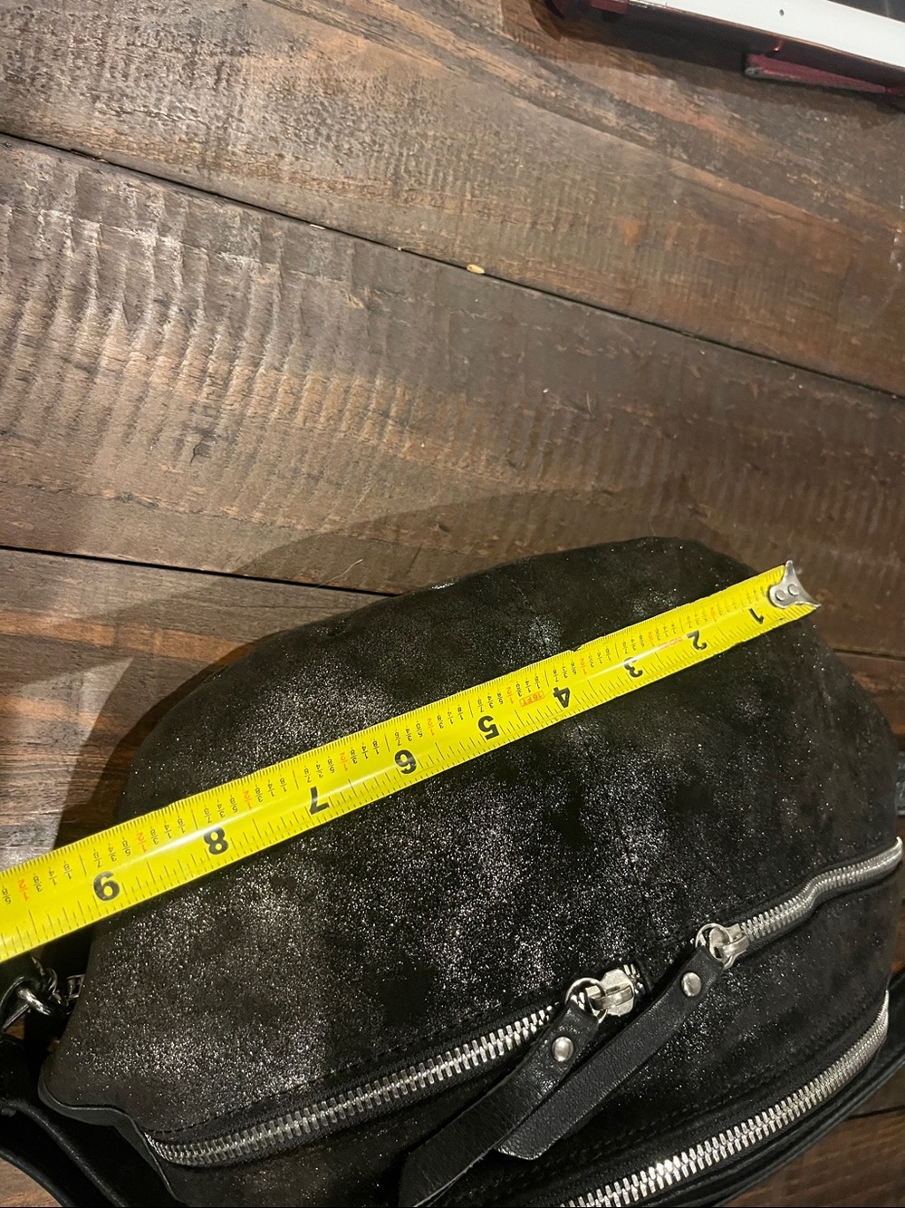 ALEMBIKA On The Go Leather Shimmer Sling Crossbody Bag - Picture 11 of 16